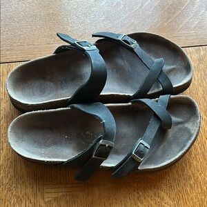 Black Strappy Sandals Birkenstock